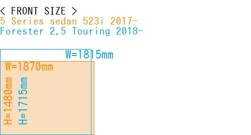 #5 Series sedan 523i 2017- + Forester 2.5 Touring 2018-